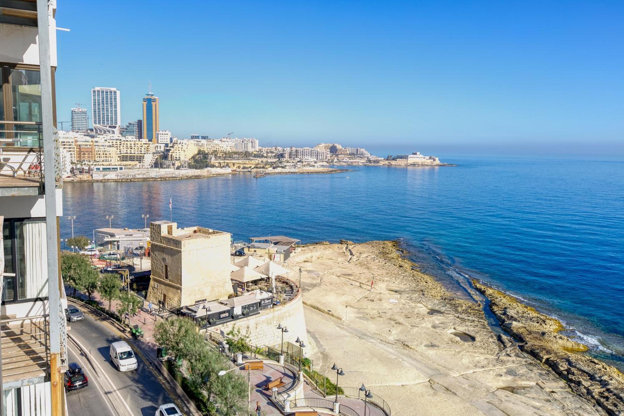 Seafront Sliema Apartment With Balcony & Sea Views By Jl Exterior foto